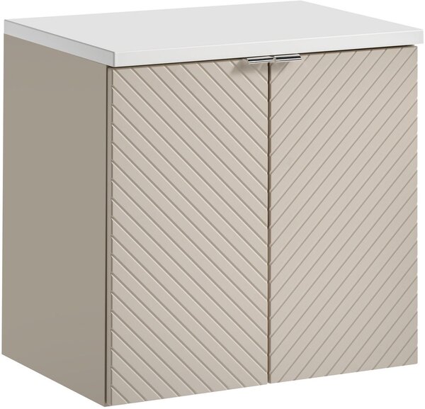 Sada skříňka Comad Viva Cashmere VIVA CASHMERE 82-60-2D, deska Comad Nova White NOVA WHITE 89-60
