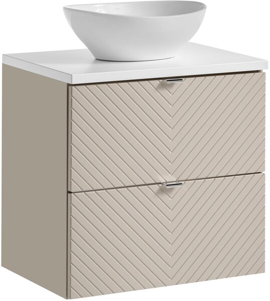 Sada skříňka Comad Viva Cashmere VIVA CASHMERE 82-60-2S, deska Comad Nova White NOVA WHITE 89-60, UN-LOLA-GW