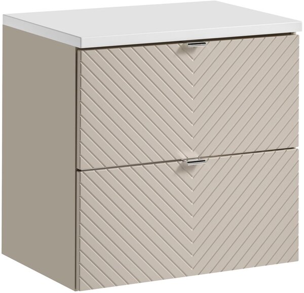 Sada skříňka Comad Viva Cashmere VIVA CASHMERE 82-60-2S, deska Comad Nova White NOVA WHITE 89-60