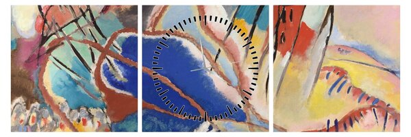 Obraz - Vasily Kandinsky, Improvisation No. 30 (Cannons), reprodukce (s hodinami) (90x30 cm)