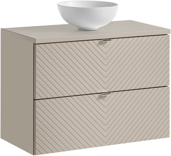 Sada skříňka Comad Viva Cashmere VIVA CASHMERE 82-80-2S, umyvadlo Comad Domi UN-DOMI-MW 78249MW, NOVA CASHMERE 89-80