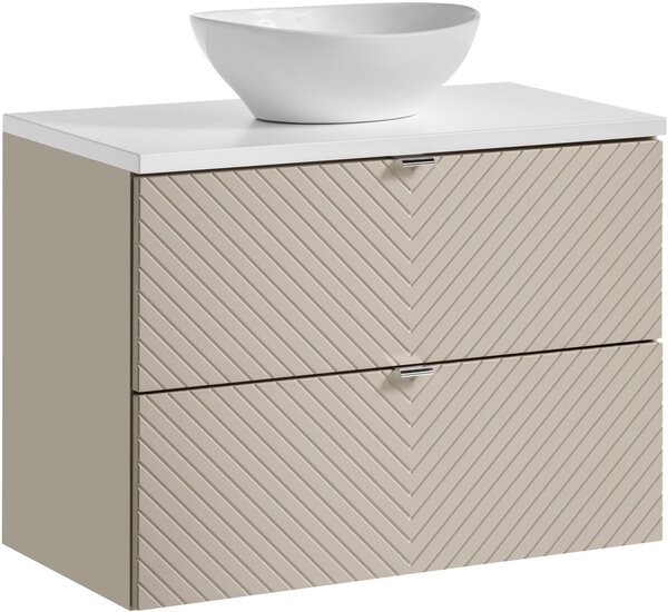 Sada skříňka Comad Viva Cashmere VIVA CASHMERE 82-80-2S, deska Comad Nova White NOVA WHITE 89-80, UN-LOLA-GW