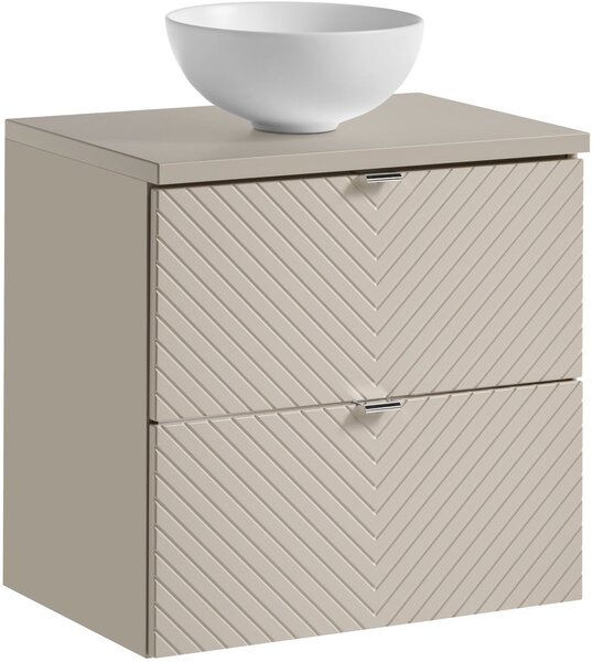 Sada skříňka Comad Viva Cashmere VIVA CASHMERE 82-60-2S, umyvadlo Comad Domi UN-DOMI-MW 78249MW, NOVA CASHMERE 89-60