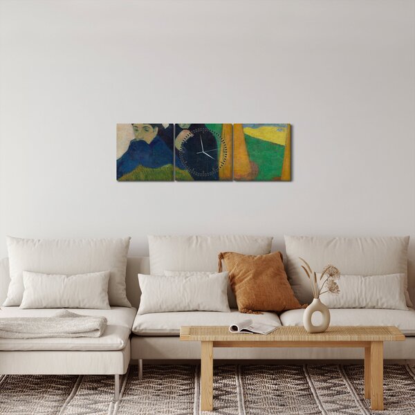 Obraz - Paul Gauguin, Arlésiennes (Mistral), reprodukce (s hodinami) (90x30 cm)