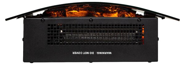 Klarstein Elektrický krb, elektrický krb do obývacího pokoje a interiéru, elektrický krb s LED plameny, ventilátorový ohřívač s časovačem, nastavitelný termostat, ohřívač 2000 W