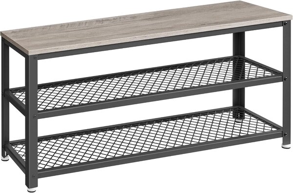SONGMICS Botník VASAGLE Leggy 100 cm černý/šedý