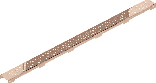 Mexen Flat, lineární podlahový žlab 80 cm, růžové zlato, 1621080