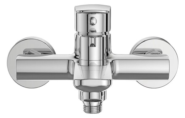 Mereo, Mereo Vanová nástěnná baterie, Pego, 150 mm, s keramickým přepínačem, bez příslušenství, chrom, MER-CB90104P
