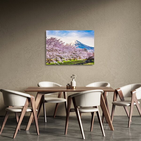 Skleněný obraz - Japonsko na jaře (70x50 cm)