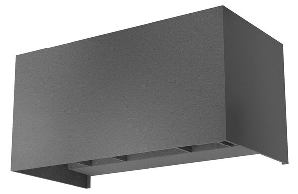 Redo 90303 Vary, antracitové venkovní svítidlo s nastavitelným úhlem svícení LED 4x5W 4000K, 20x10cm