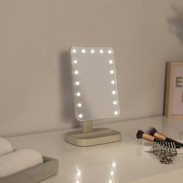 Zrcadlo do koupelny s LED osvětlením - LIVOO - DOS206 - LED - 3 světelné režimy - Nastavitelná rotace