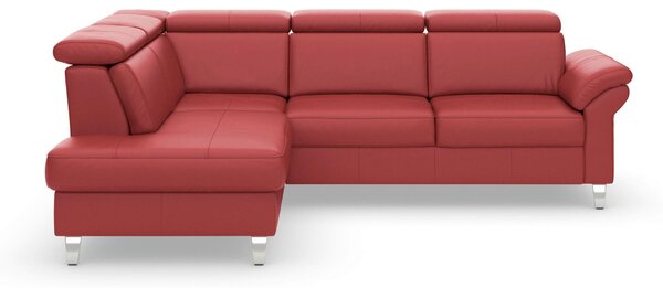 ROHOVÁ SEDAČKA, kůže, červená Sit & More - Sedací soupravy, Online Only