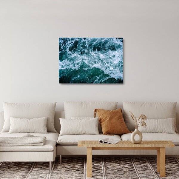 Skleněný obraz - Vlny oceánu (70x50 cm)