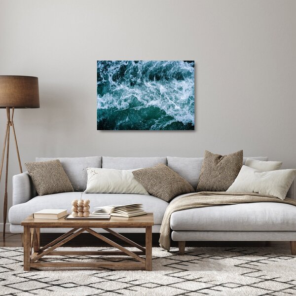 Skleněný obraz - Vlny oceánu (70x50 cm)