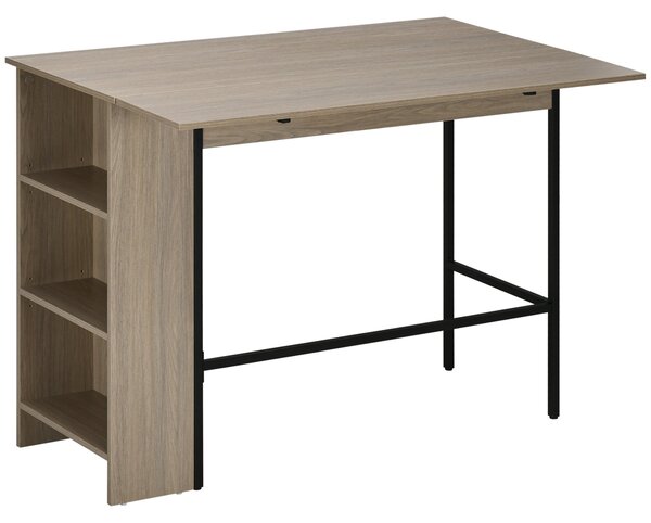 HOMCOM Barový Stůl se Skladem - 120 x 76 x 91,4 cm | Aosom
