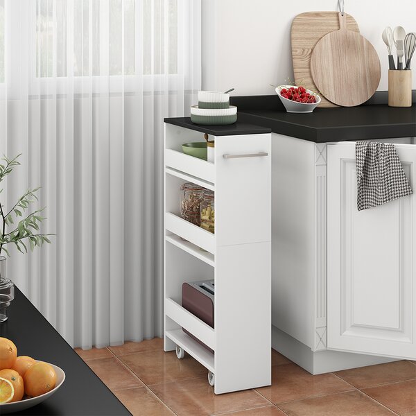 Přesouvání skříň Vicco Rivo Bílá/antracitová 20 x 84.4 cm, Model 51717