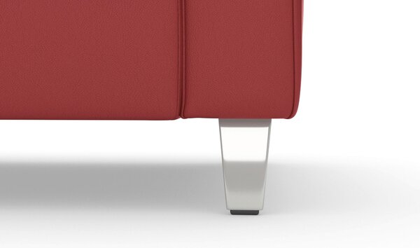 ROHOVÁ SEDAČKA, kůže, červená Sit & More - Sedací soupravy, Online Only