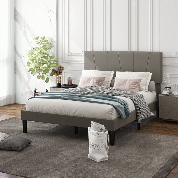HOMCOM Dvoulůžkový Rám Postele, 140 x 190 cm, Postel pro 2 osoby, Kovový Rám, Nastavitelný Čelní Panel, s Lamelovým Roštem, Úložný Prostor pod Postelí