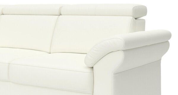 ROHOVÁ SEDAČKA, kůže, bílá Sit & More - Sedací soupravy, Online Only