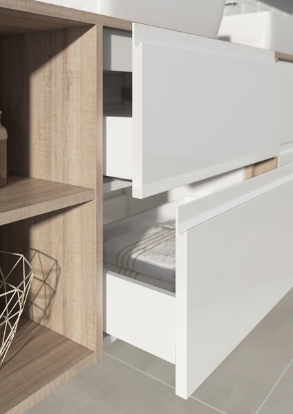 Cersanit Modo skříňka 59.5x44.7x57 cm pod umyvadlo závěsná bílá S590-042