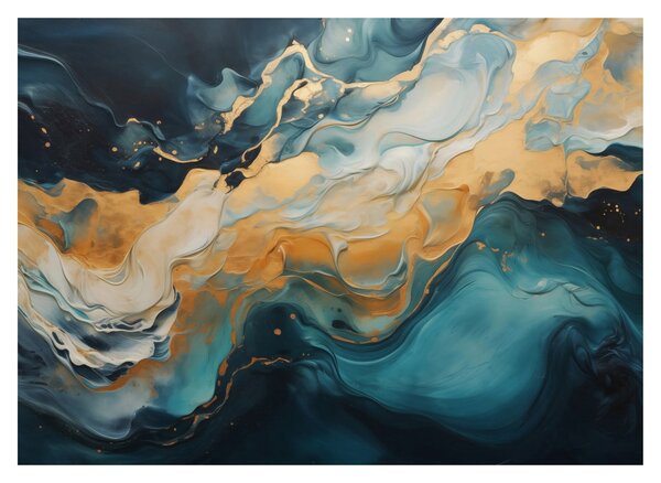Skleněný obraz - Abstrakce (70x50 cm)