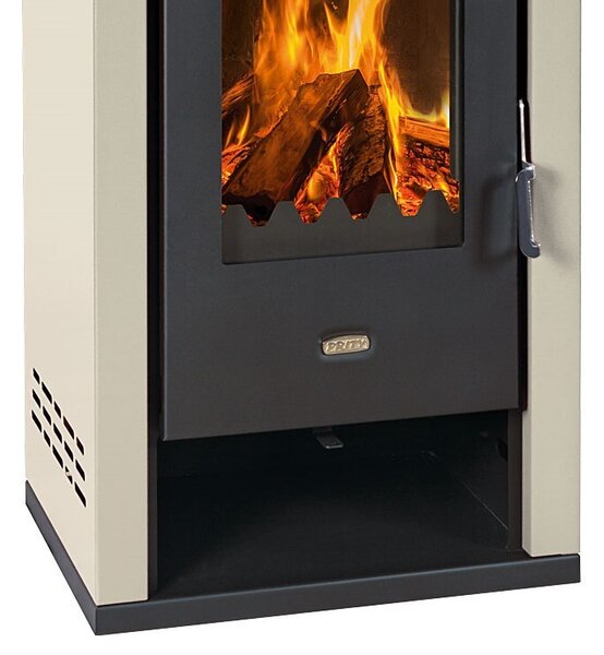 Krbová kamna Kamna BImSchV2 8,1kw. A+ Prity K2GT Ivory