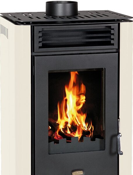 Krbová kamna Kamna BImSchV2 8,1kw. A+ Prity K2GT Ivory