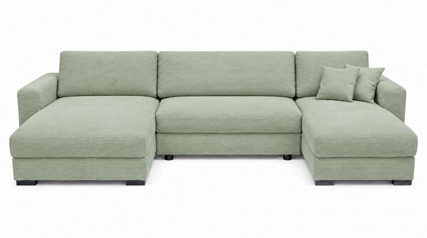 SEDACÍ SOUPRAVA, dřevo, textil, kompozitní dřevo, mátově zelená MID.YOU - Rozkládací sedačky, Online Only