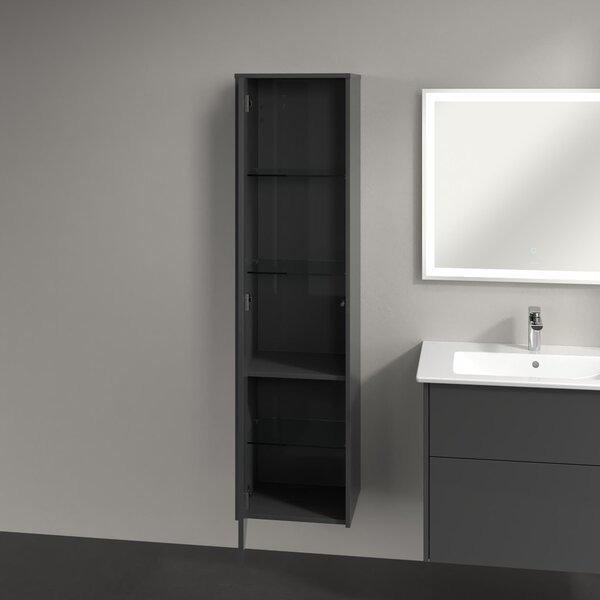 Villeroy & Boch Finero skříňka 40x35x155 cm boční závěsná šedá C53200FP