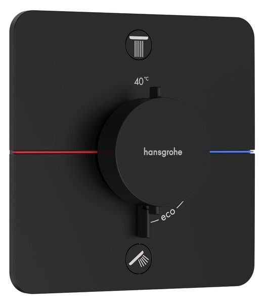 Hansgrohe ShowerSelect Comfort Q bateria wannowo-prysznicowa podtynkowa termostatyczna czarny matowy 15583670