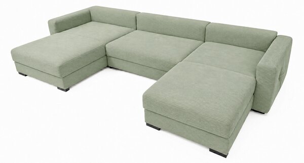 SEDACÍ SOUPRAVA, dřevo, textil, kompozitní dřevo, mátově zelená MID.YOU - Rozkládací sedačky, Online Only