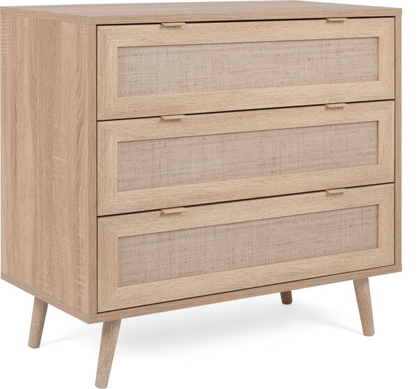 Finori Komoda se zásuvkami Bali 03A dub sonoma a potisk rákosu, 441174 Finori HangarStore.cz
