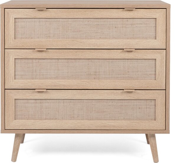 Finori Komoda se zásuvkami Bali 03A dub sonoma a potisk rákosu, 441174 Finori HangarStore.cz