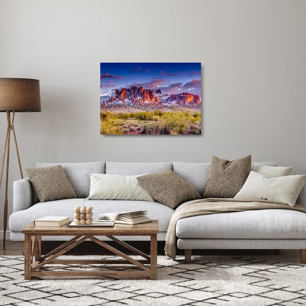 Skleněný obraz - Pohoří v Arizoně (70x50 cm)