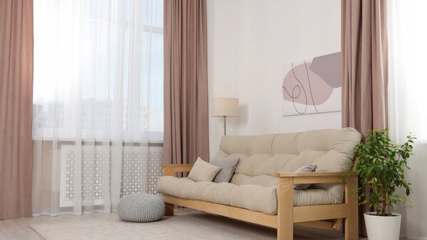 Záclona NOW-ART voál hladká bílá 300x240 cm