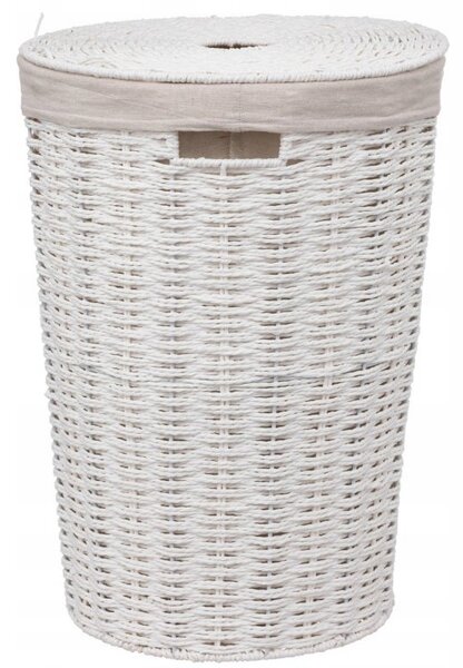 Volně stojící koš na prádlo 5five Simply Smart 40 l, bílý