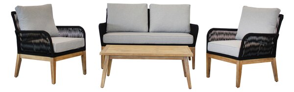 ZAHRADNÍ SEDACÍ SOUPRAVA dřevo, textil Acamp - Online Only zahradní nábytek, Online Only