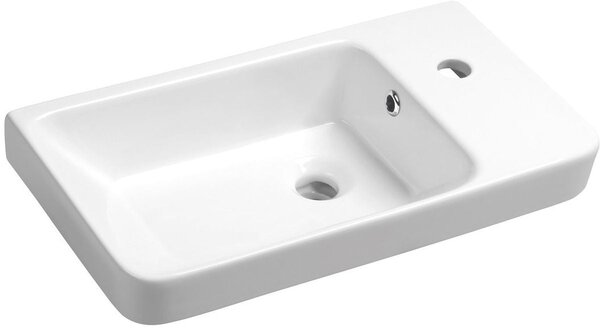 Sapho Luxa umyvadlo 55x30 cm obdélníkový klasický-nábytkový bílá lesk 11054