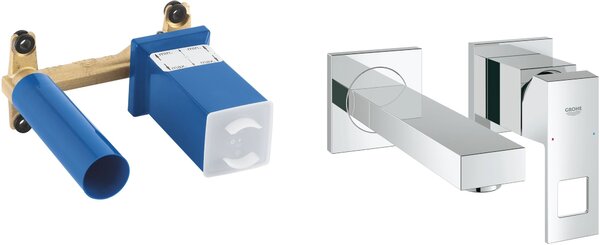 Sada umyvadlová baterie Grohe Eurocube 19895000, prvek pod omítku Grohe 23200002