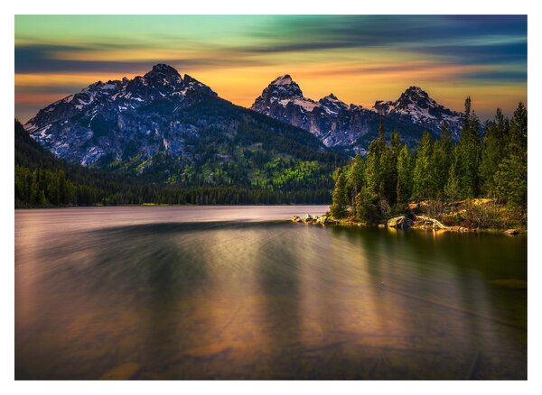 Skleněný obraz - Národní park Grand Teton (70x50 cm)