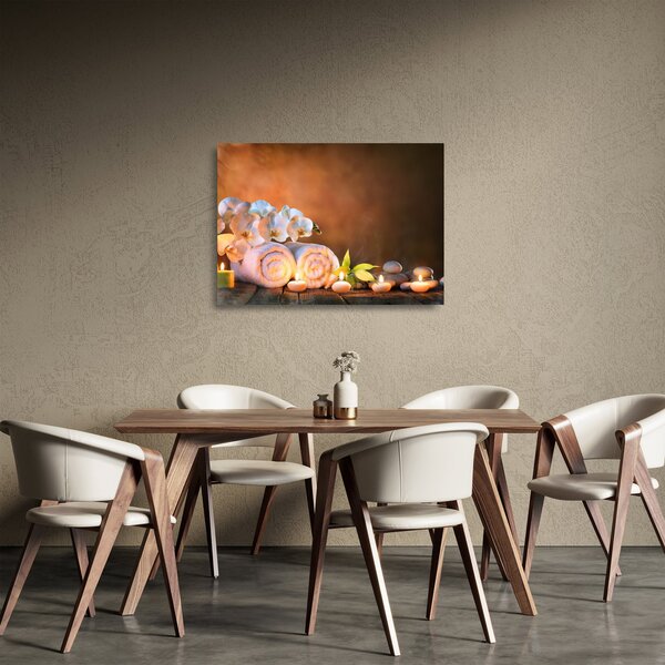 Skleněný obraz - Relax a Spa (70x50 cm)
