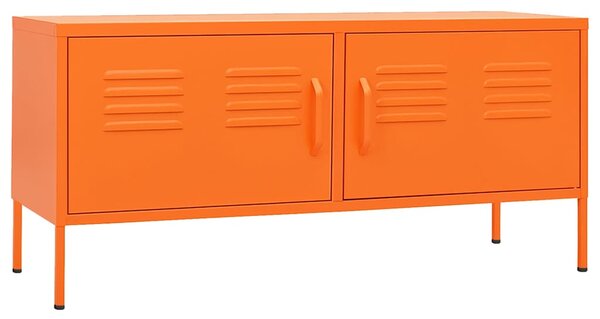 TV skříňka oranžová 105 x 35 x 50 cm ocel 336228