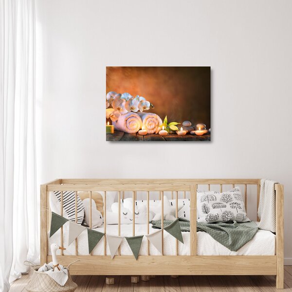 Skleněný obraz - Relax a Spa (70x50 cm)
