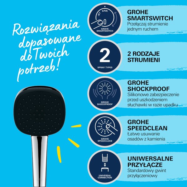 Grohe Vitalio Comfort sprchová sada na stěnu chrom 26929001