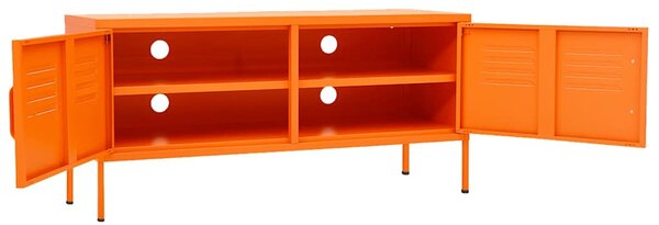 TV skříňka oranžová 105 x 35 x 50 cm ocel 336228