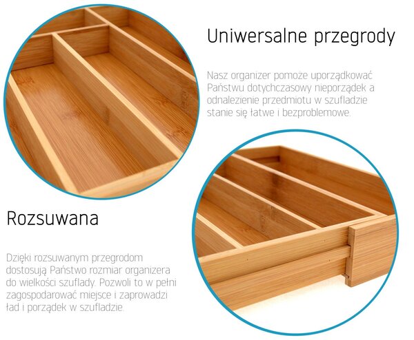 Tutumi Výsuvný organizér zásuvek