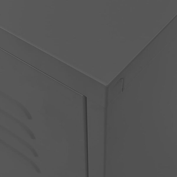 TV skříňka černá 105 x 35 x 50 cm ocel 336232
