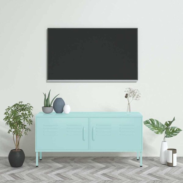 TV skříňka mátová 105 x 35 x 50 cm ocel 336230
