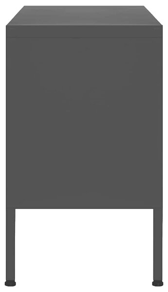 TV skříňka černá 105 x 35 x 50 cm ocel 336232