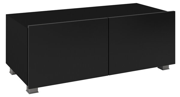 CALABRINI c | TV stolek | 100 cm | černá lesk | lze i zavěsit